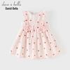 DAVE&BELLA Girls' Heart Print Summer Dress