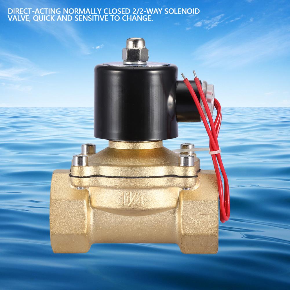 DN32 Normalmente Chiuso 2 Posizioni 2 Vie Elettrovalvola Elettromagnetica AC 220V 114