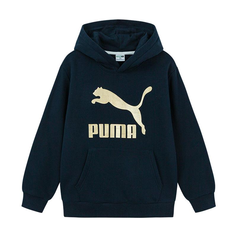 PUMA Sweatshirt SportstyleCLASSICS BIG LOGO HOODIE Purple Blue Kids 353924121205-80601 170