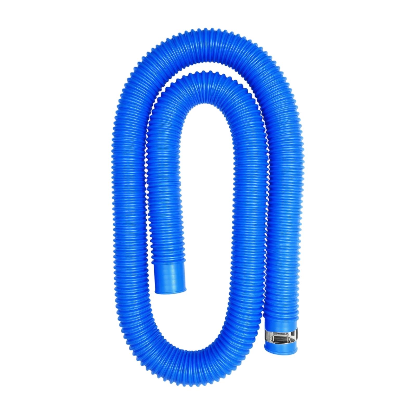 2-Pack Inflatable Pool Hose - 1.5 Meter (5ft) Flexible Pipe for Spring Spa, Swimming Pool, Tub, and Garden Use One Size