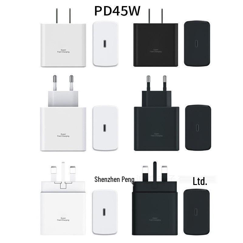 45W Super Fast Charger Set with 5A Dual C Cable for Note10/S21/S22