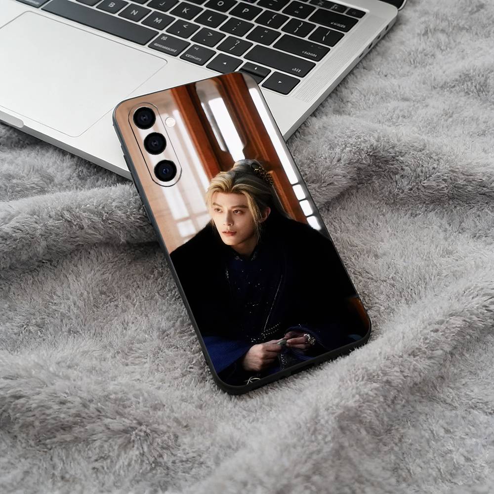 Chasing Jade - Sui Yuanhuai Black Soft Silicone Phone Case for Samsung Galaxy A73, A71, A72, A70, A53, A52, A51