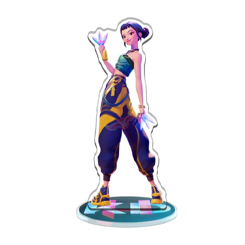 KPop Dämonenjäger Stehendes Ornament Acryl Superstar Schreibtischständer Dekoration Anime Figuren Handwerk Kreative Geschenke für Fan Liebhaber