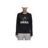 Adidas Essentials Logo Comfortable Soft Quick-Dry Crewneck Sweatshirt Women Sweatshirt Black S97079