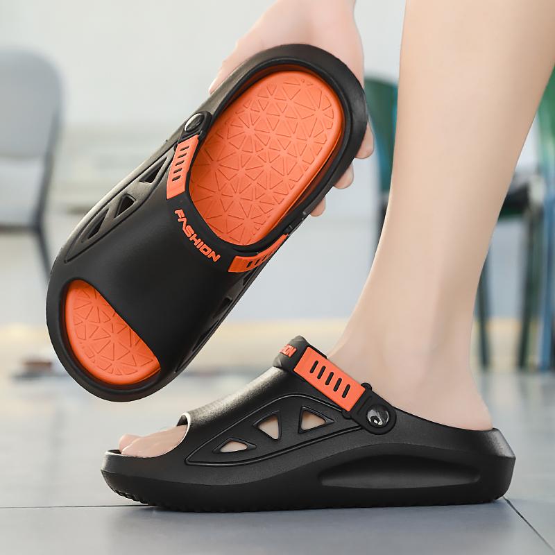 Fashion Men's Sandals Lightweight Breathable Beach Shoes Soft Bottom Driving Slippers Trendy Flat Slippers for Outdoor Wear