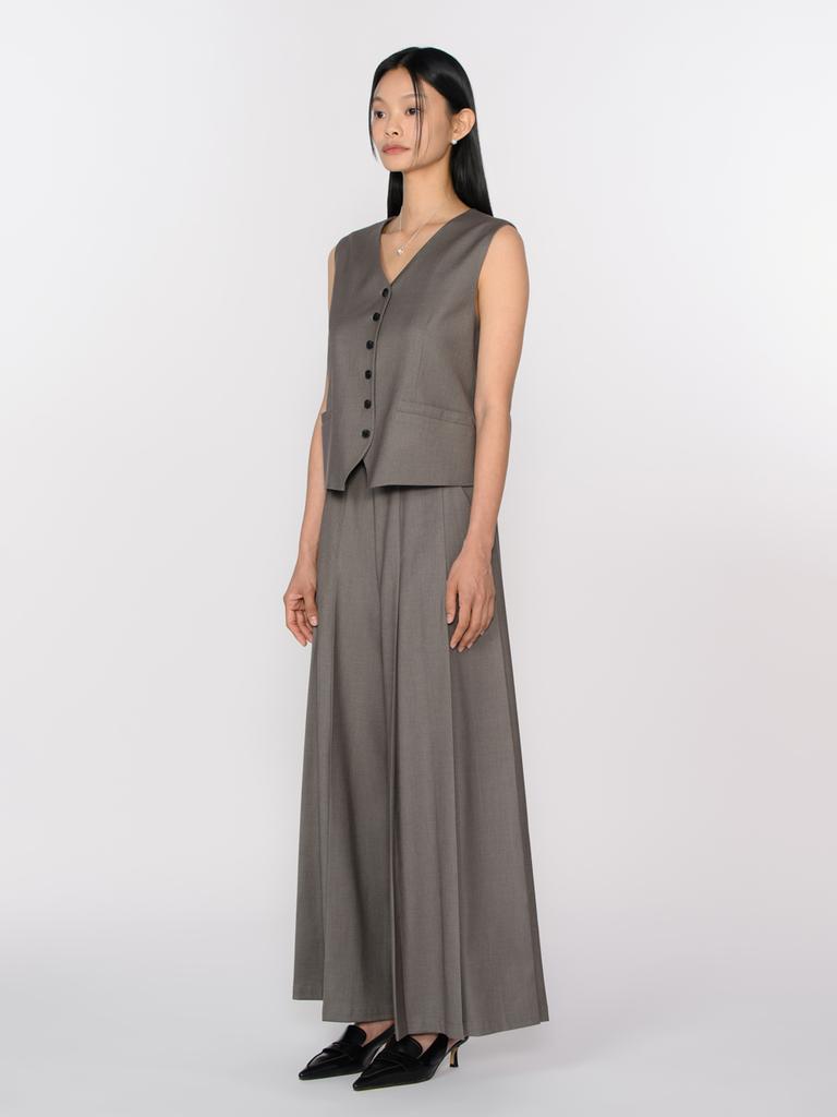 TOSE Front Pleated Pants Mocha