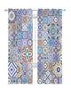 Marocké dlaždice Barevný Arabesque Tyl Průsvitné okenní závěsy do obývacího pokoje ložnice Moderní voálové závěsy z organzy