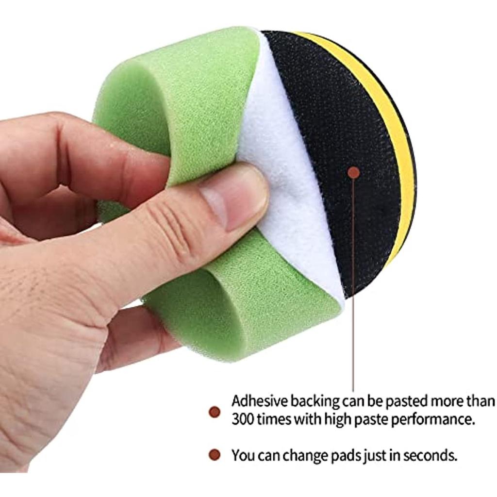 15 balení Houba na leštění auta na leštění auta Pampony na leštění na leštění na auta s adaptérem na přání z vlny