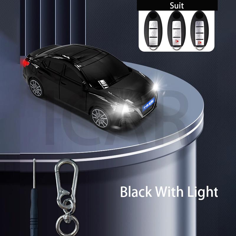 Fit For Nissan Altima Auto Model Fit For Cube Juke Versa Note X-Trail Qashaqai Sunny Juke Smart Auto Key Fob Cover Case Key Ring Auto Accessories