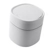 Desktop Trash Can Plastic with Lid Mini Small for Dining Table Desk Home Office for Clutter Storage