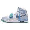 Jordan Legacy 312 Blue Dragon Abrasion Resistant Abrasion Resistant High Top Vintage Basketball Shoes Men's Blue White FV3625-181(Team73-)