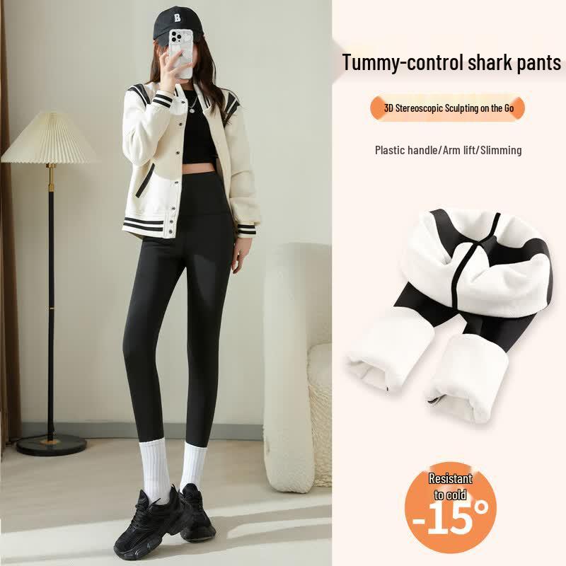Women s Fleece-Lined High-Waist Slimming Leggings M