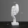European Resin Abstract Mask Statues Miniature Collectible Figurines for Home Office Study Desktop Decoration Ornaments Gifts