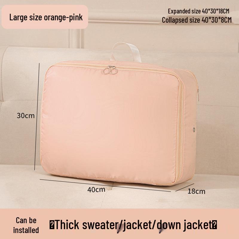 Expandable Double-Layer Waterproof Garment Bag for Travel and Home Storage