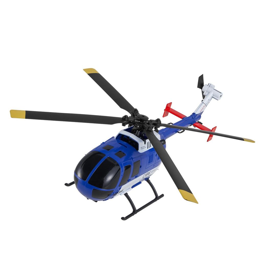 RC-Hubschrauber, 2,4 GHz 4-Propeller Fernsteuerungs-Hubschrauber mit 6-Achsen-Gyroskop, 4-Kanal RC-Flugzeug für Anfänger, LED-Licht & Ein-Tasten-Start/Landung,