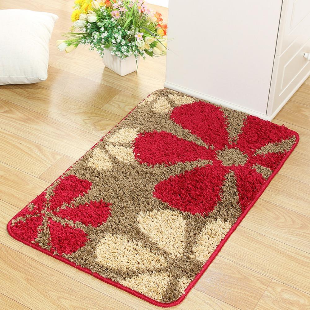 Floor Elbow Yarn Door Mat Bedroom Absorbent Foot Mat Bathroom Non-slip Mat