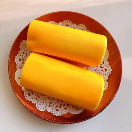 Egg Roll Slow-Rising Squeeze Toy Soft EVA Fidget for Stress Relief Realistic Dessert-Themed Decompression Gadget for Kids Adults