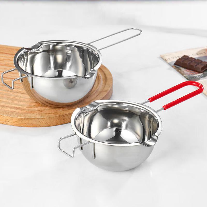 400Ml Chocolate Melting Pot 304 Stainless Steel Melting Pot For Melting Butter Cheese Candy Chocolate And Candle Wax