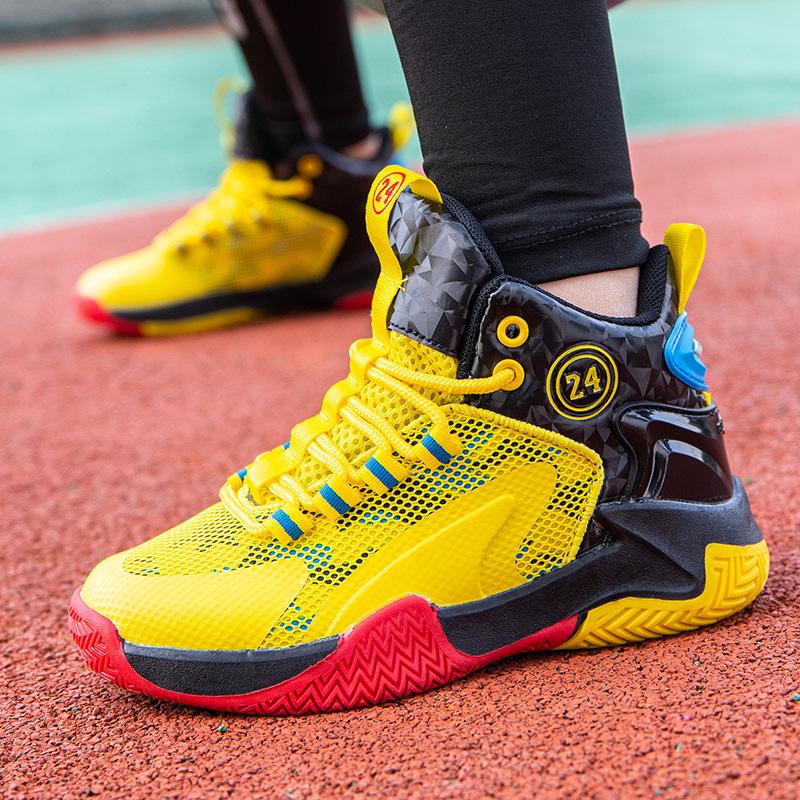 Boys shoes summer 2025 new children's sports shoes mesh breathable basketball shoes boys middle and older running shoes