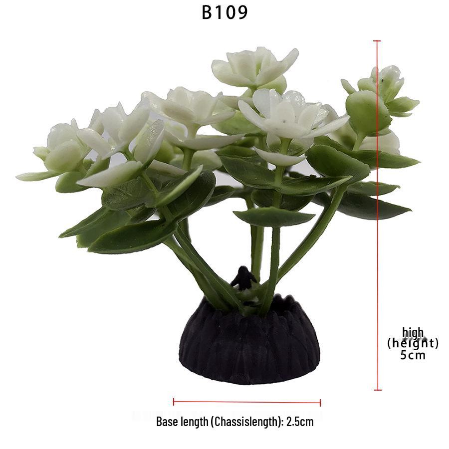 Aquatic Plant Mini Landscape: Fish Tank Simulation with Seaweed and Succulents