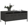 Vidaxl Coffee Table, Black, 101.5X50X43.5 Cm, Steel