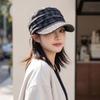 Vintage Plaid Newsboy Cap Warm Visor Beret Cap Baker Boy Hat Checked Slouchy Hat  Travel