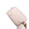 Niche Style Ins Simple Pink Folding Large-capacity Pencil Bag Multi-layer Student Stationery Storage Bag Pencil Case