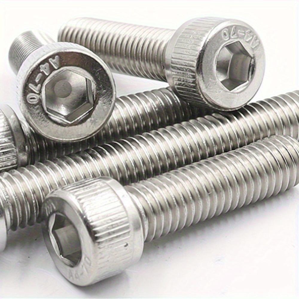 600-piece Stainless Steel Hex Bolt and Nut Kit, M3 M4 M5 M6 for Industrial Equipment and Home Maintenance.