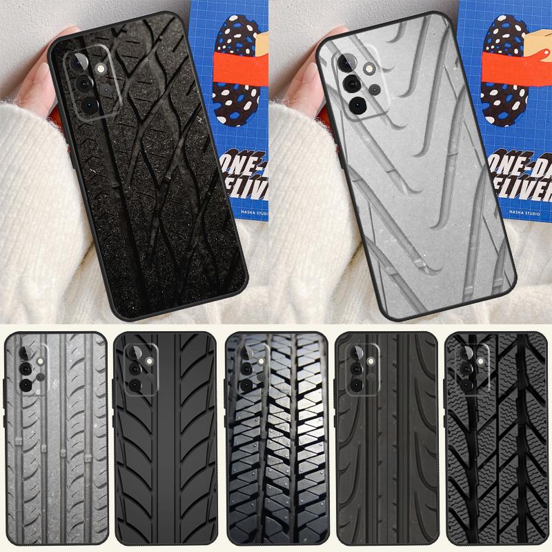 Tire Tread Pattern For Samsung Galaxy A53 A33 A13 A54 A34 A14 A55 A35 A15 A05 A06 A16 A22 A32 A52 Phone Case