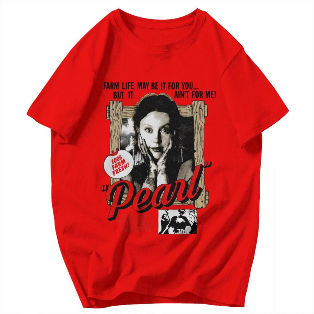 Men T Shirt 2025 Pearl Horror Movie Gifts Y2K Graphic Short Sleeve Unisex Clothing T Shirts