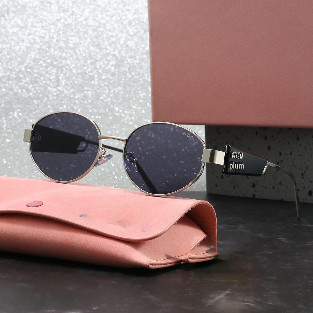 "Óculos de sol com armação de metal oval da moda - Proteção UV, estilo unissex de verão"