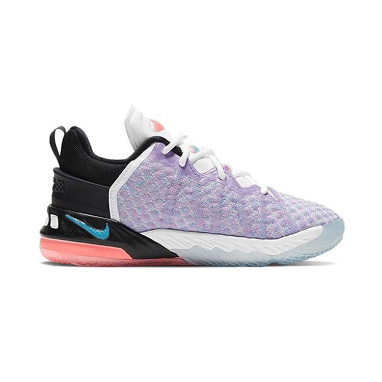 Nike LeBron 18 PS Graffiti Kids Sneakers Multi-Color Black Chlorine-Blue CT4710-900
