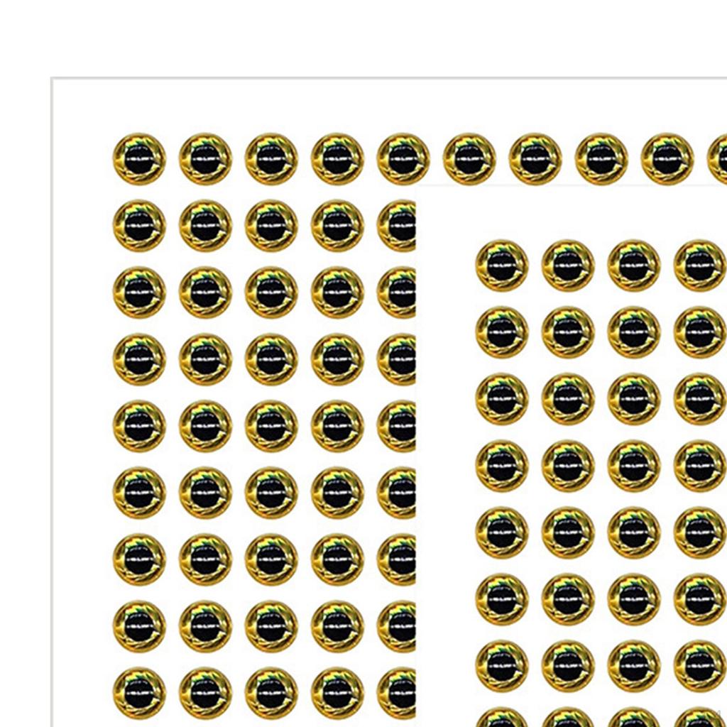 200 Stück 3D-Simulation Angelköder, Augenköder, DIY-Fliegenbindematerialien, Harz