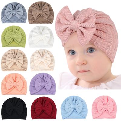 1 Pieces Children Baby Hat Kids Bowknot Cap Newborn Girls Photography Props Spring Autumn Modis Beanie Turban Infant Props