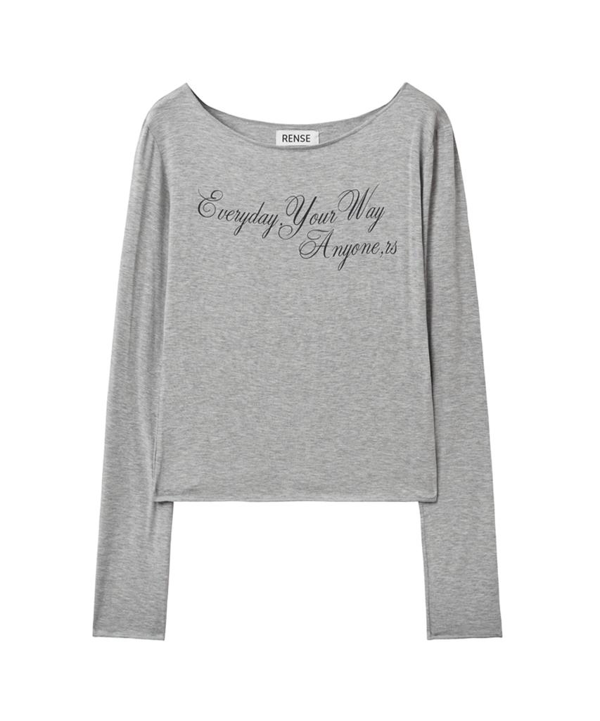 Lense Everyday Your Way Graphic T-Shirt Melange Gray