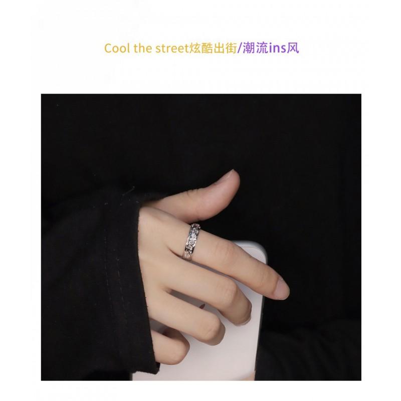 Verstellbarer Offener Ring Herren Damen Vintage Stil Pixiu Tier Motiv Beschichtet Geometrisch Finger