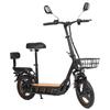 KuKirin C1 Pro Multifunctional Foldable E-Scooter 500W, 48V 26Ah with Basket, Mirror, Seat, Rear Rack for Commuting and Travel