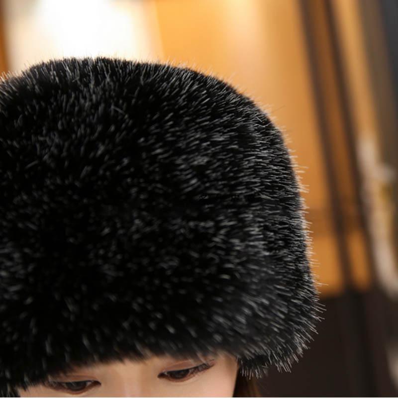 Herbst und Winter Damen Kunstpelzmütze Ohrenschützer, die Fuchshaar im koreanischen Stil imitieren, Gezeiten-Outdoor-Mütze, Pelzmütze
