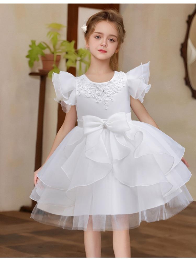 Christmas Models Children's Dresses Fluffy Middle and Large Children's Performance Dresses Dresses 368 Children's Princess Dresses Mesh Dresses