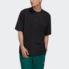 Adidas Originals Rib Detail Tee With Sporty Crew Neck Men Tops Black HB8044