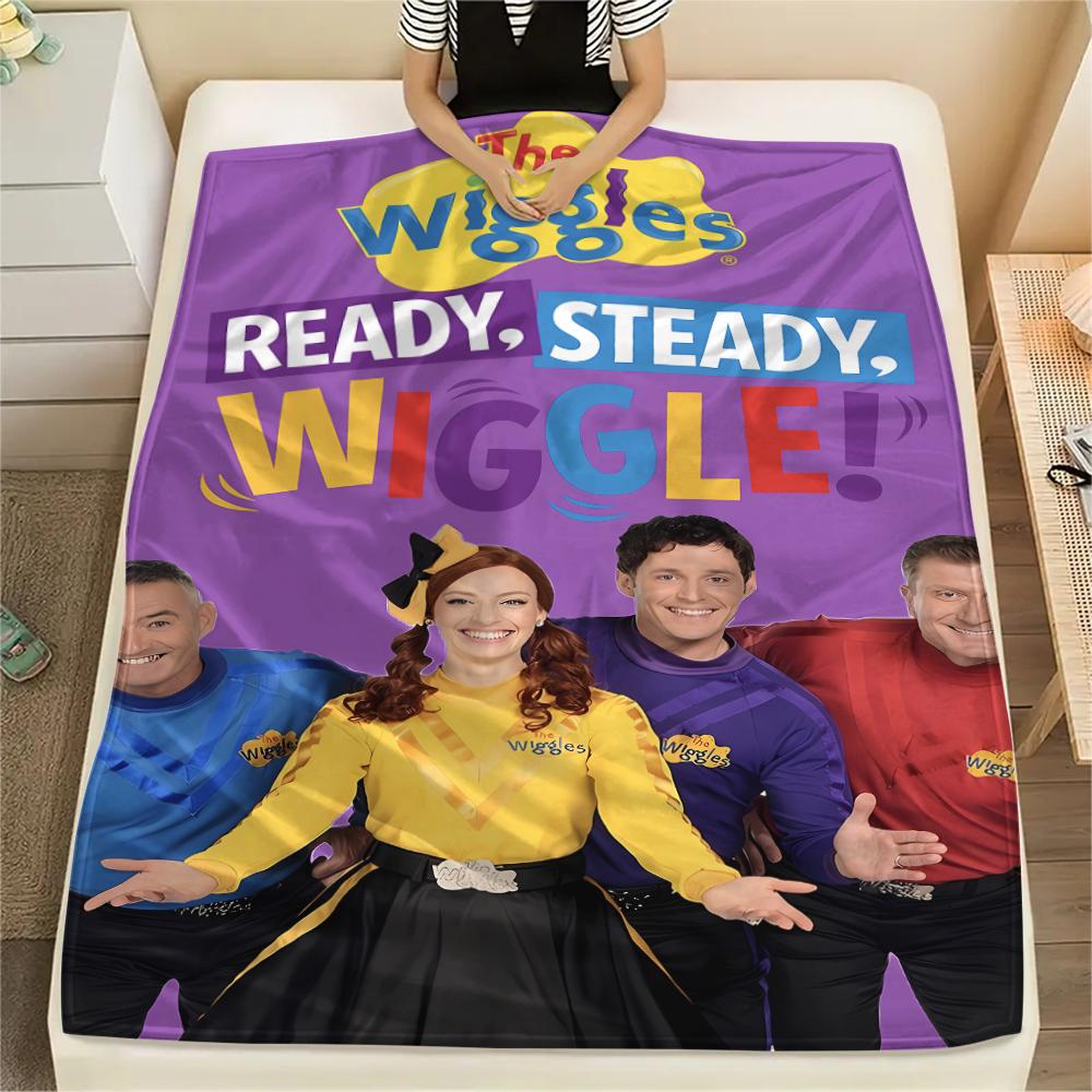 

The Wiggles Print Flannel Blanket,High quality Comfortable for All Seasons,Home Decor,Warmth and Comfort,Perfect for Christmas Gifts 150cm x 200cm