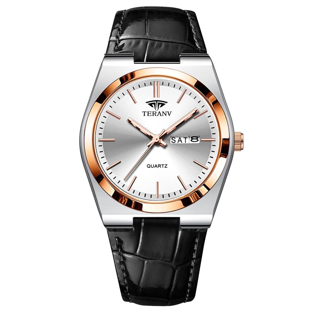 Swiss Women's Calendar Watch - Waterproof, Luminous, Alloy Steel Band