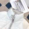 Unisex Retro Diamond Lattice Stand Collar Padded Winter Jacket