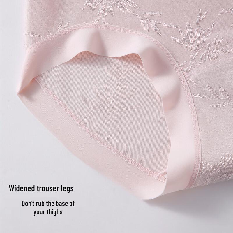 Mao Ren New Chinese Embossed High-Waist Tummy Control Briefs for Women