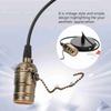 E26 Vintage Ceiling Light Holder Pendant Lamp Socket Pull Chain Lamp Base Ceiling Mounted Bulb Holder DIY Industrial Lighting