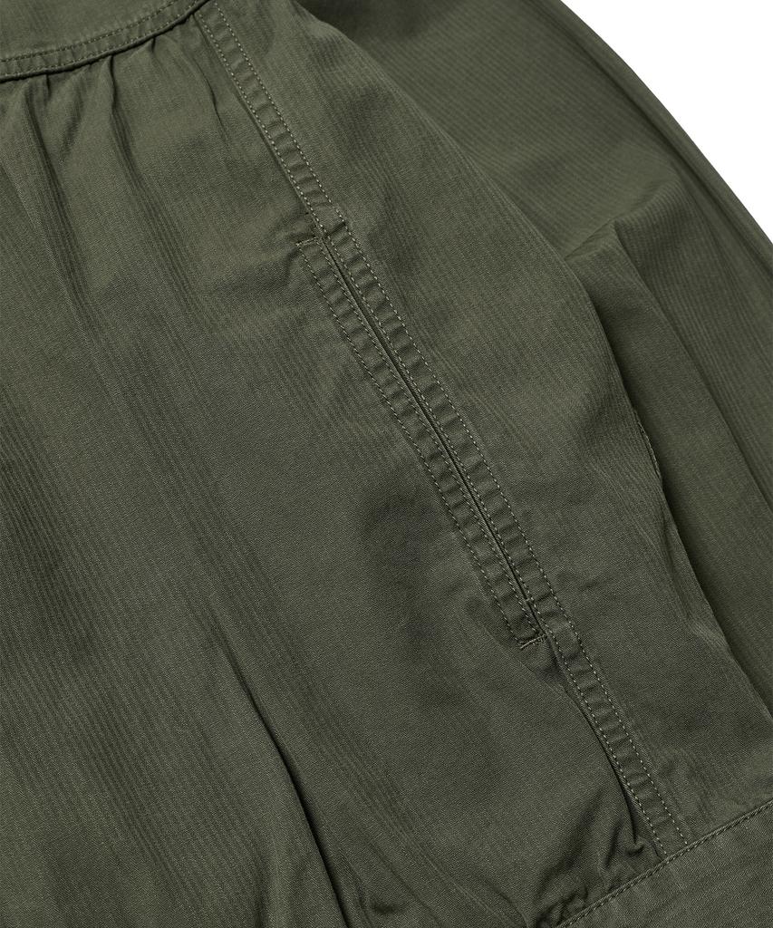 Esfai Shirring Trucker Jacket (Olive)