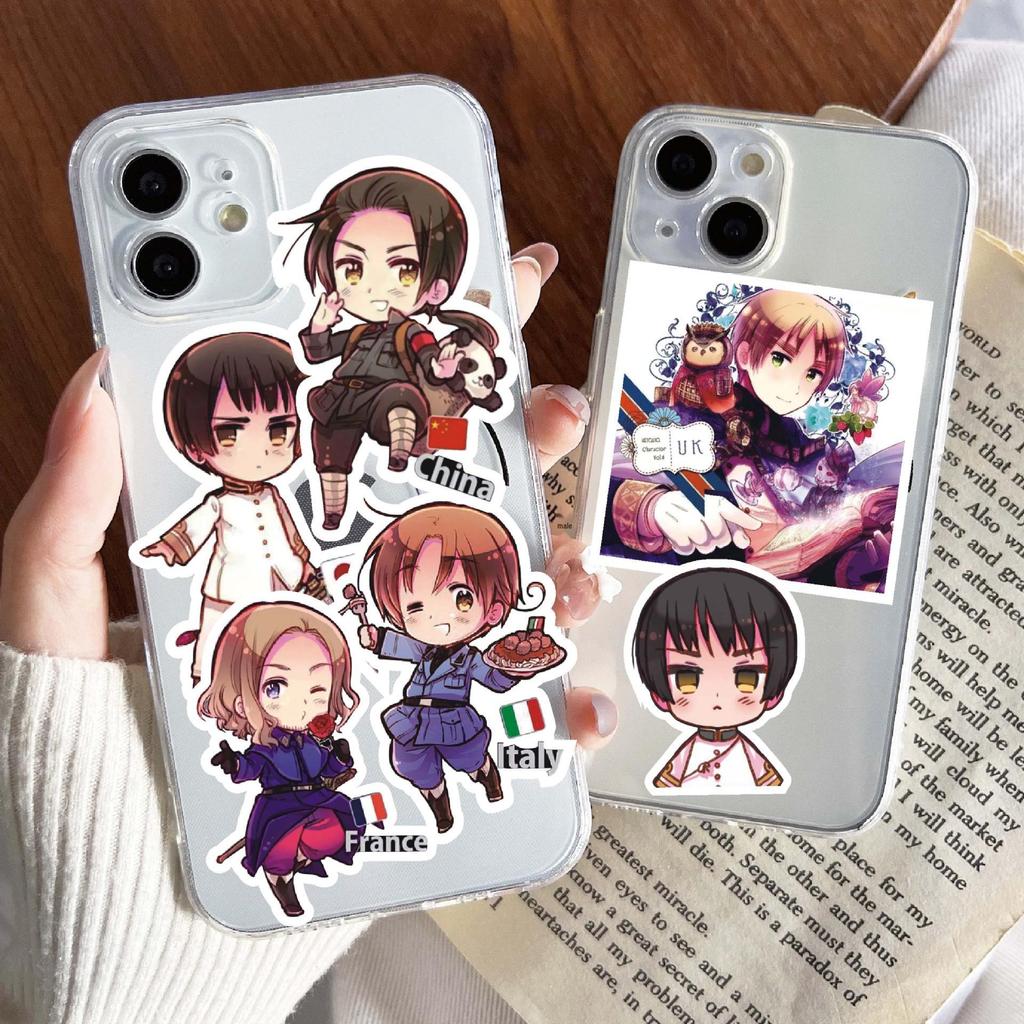 Hetalia Anime Sticker Journal - Yao, Francis, Arthur, Kiku, Feliciano Decorations