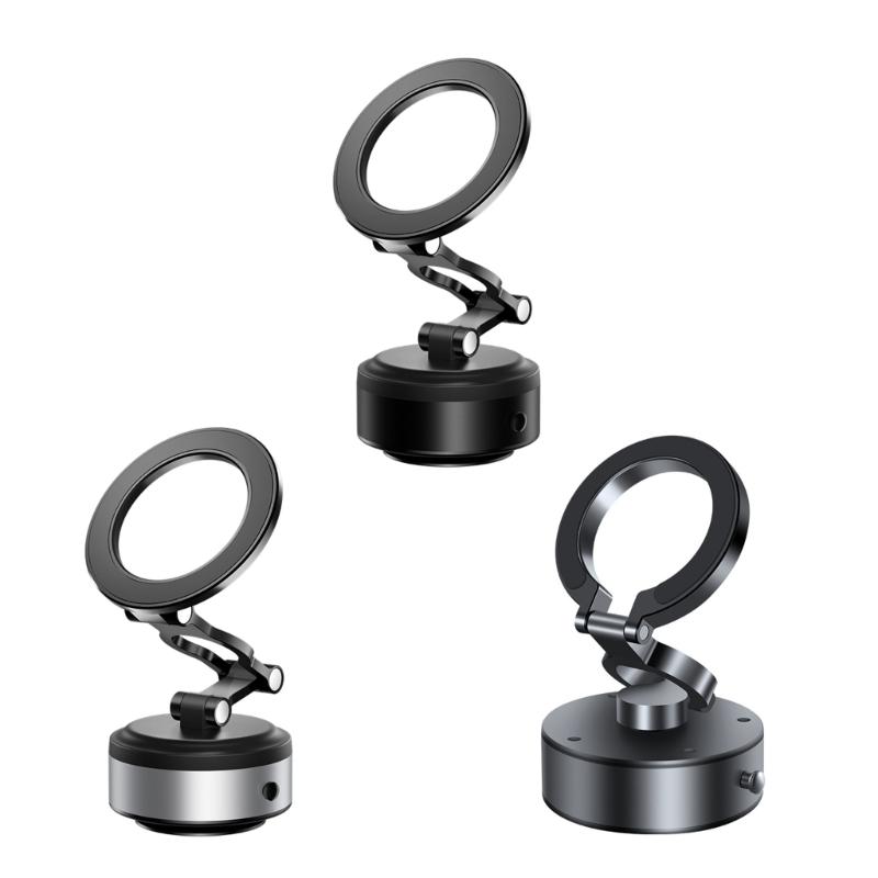 Electric Vacuum Magnetic Suction Phone Bracket with Strong Suction Cup for Navigation Driver Passenger Easy Installation