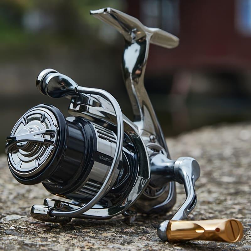 All-metal Seamless Spinning Reel Metal Rocker and Spool Lightweight Design Suitable for Long-distance Casting Suitable for Seawater and Freshwater