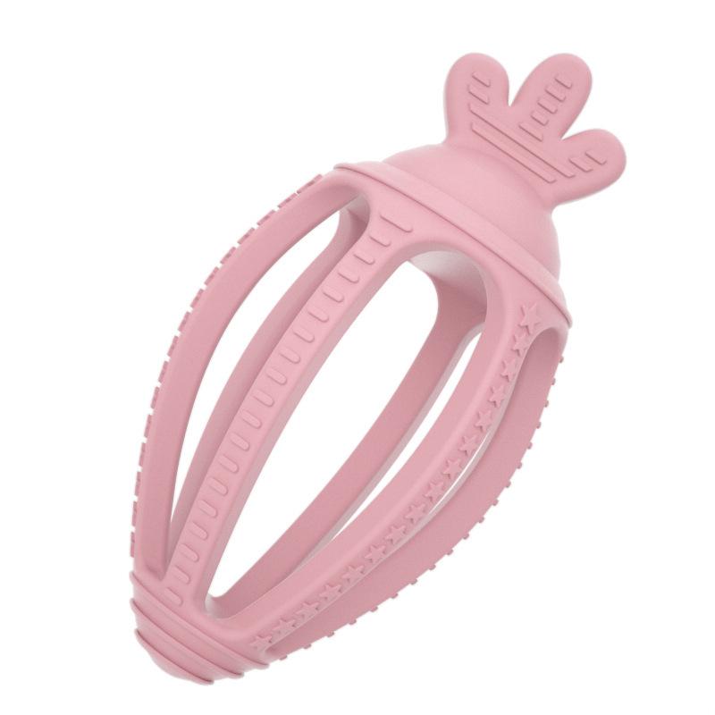 Dentiere in Silicone con Telecomando e Pulsante Touch Giocattolo da Mordere - Bastoncino Anti-Morso per la Dentizione dei Bambini